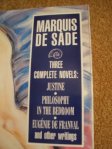 Cover image of works by the Marquis de Sade