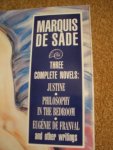 Cover image of works by the Marquis de Sade